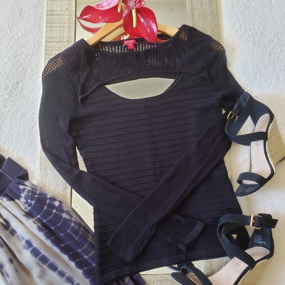 Guess Tops - GUESS Longsleeve Net Top